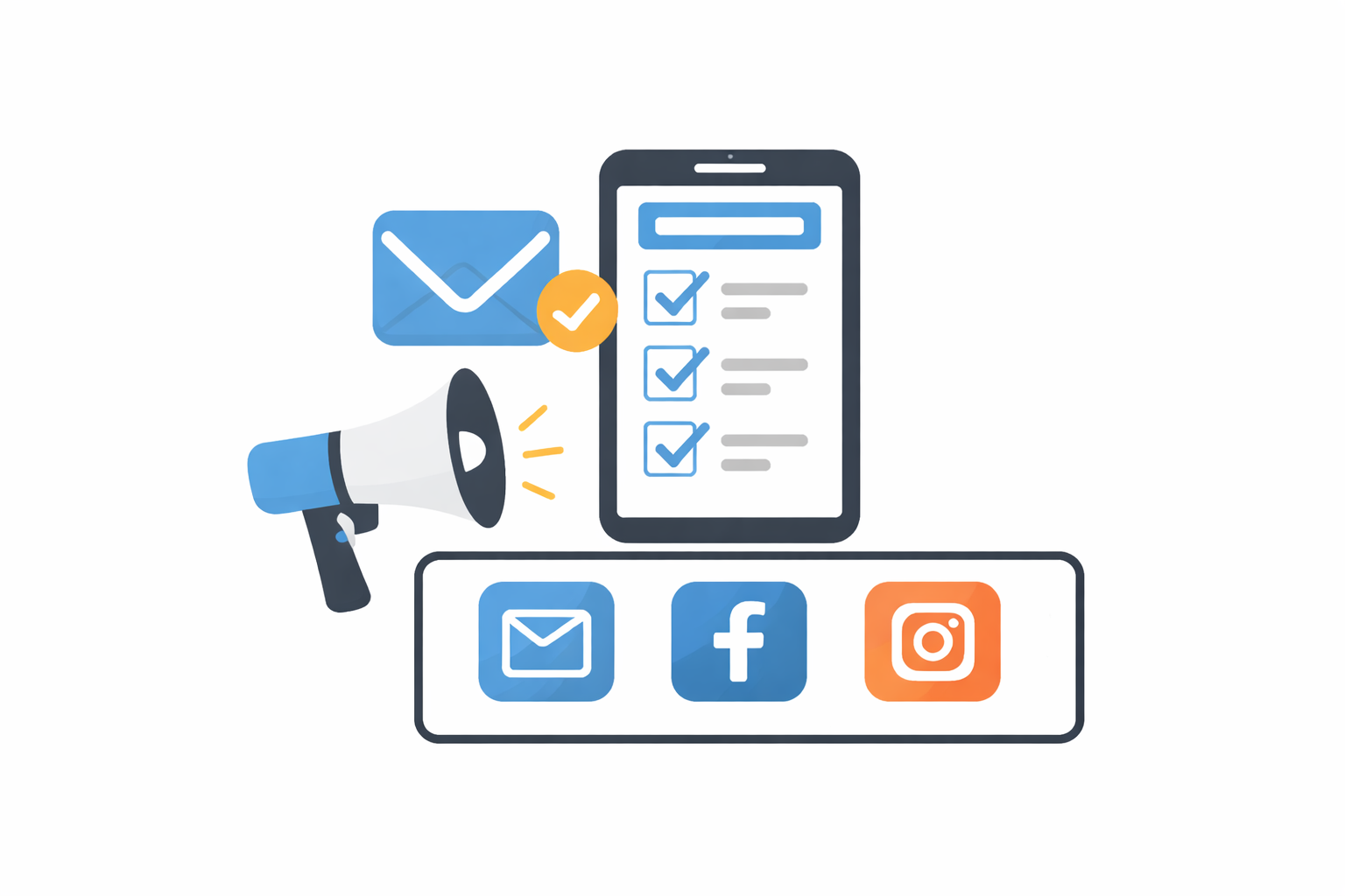 Flexible website platform illustration