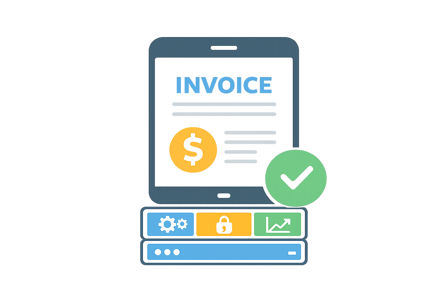 Scalable business website illustration