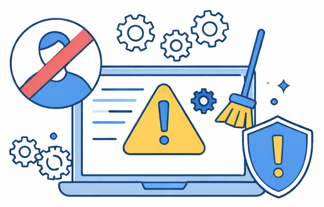 Vibe coding risks illustration
